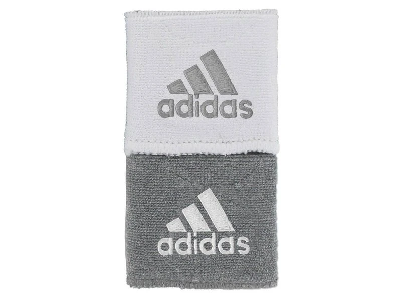 Adidas Adidas Interval Reversible Wristband White/Grey 3 Adidas Adidas Interval Reversible Wristband White/Grey