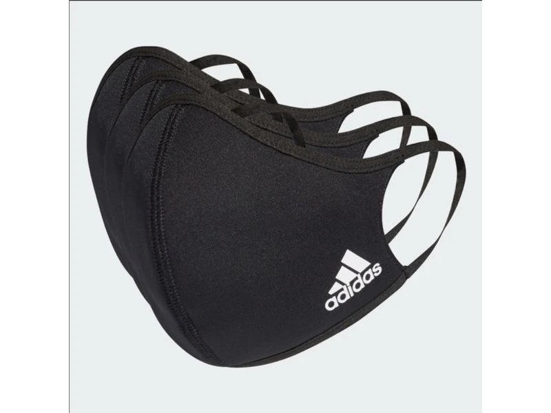 Adidas Face CVR Masks Small 3 Pack Black 3 Adidas Face CVR Masks Small 3 Pack Black