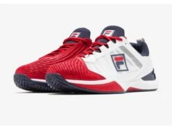 Fila Speedserve Men's Tennis Shoe White/Red/Navy -Professional Sports Store fila speedserve mens tennis shoe white red navy 3