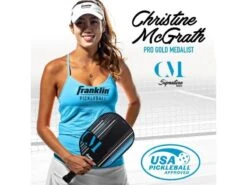 Franklin Christine McGrath 13mm Signature Pickleball Paddle Black/Blue -Professional Sports Store franklin christine mcgrath 13mm signature pickleba 5