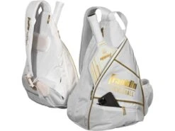 Franklin Pickleball Sling Bag White/Gold -Professional Sports Store franklin pickleball sling bag white gold 2
