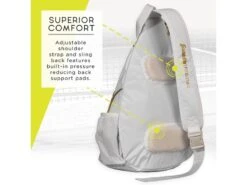 Franklin Pickleball Sling Bag White/Gold -Professional Sports Store franklin pickleball sling bag white gold 3