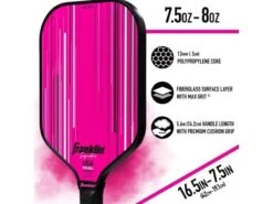 Franklin Signature Pro 13 Mm Pickleball Paddle Pink -Professional Sports Store franklin signature pro 13 mm pickleball paddle pin 4