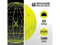 Franklin X-40 Pickleball X6 Yellow -Professional Sports Store franklin x 40 pickleball x6 yellow 3