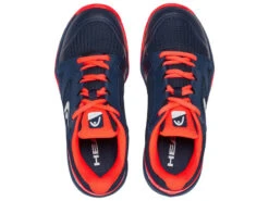 Head Juniors Sprint 2.5 Dark Blue/Neon Red Tennis Shoes -Professional Sports Store head juniors sprint 25 dark blue neon red tennis s 2