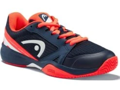 Head Juniors Sprint 2.5 Dark Blue/Neon Red Tennis Shoes