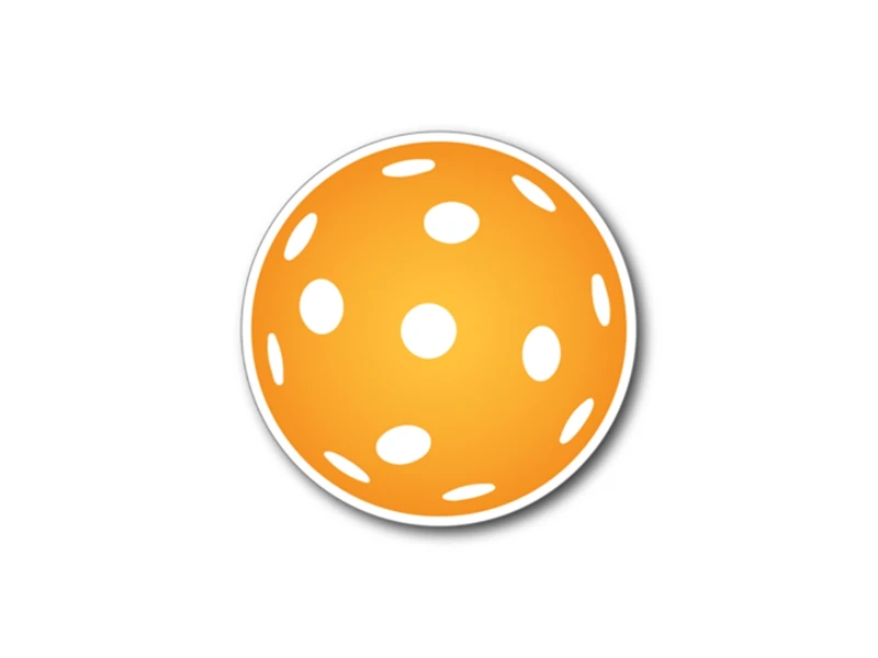 Racquet Inc PickleBall Car Magnet Orange 3 Racquet Inc PickleBall Car Magnet Orange