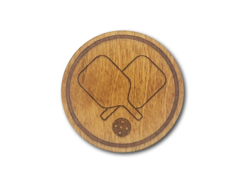 Racquet Inc Premium Wood Drink Coasters (6 Pack) Pickleball 3 Racquet Inc Premium Wood Drink Coasters (6 Pack) Pickleball