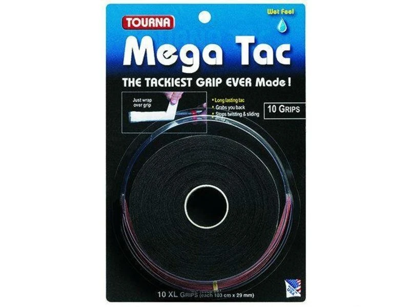 Tourna Mega Tac Overgrip Black 10 Pack 3 Tourna Mega Tac Overgrip Black 10 Pack