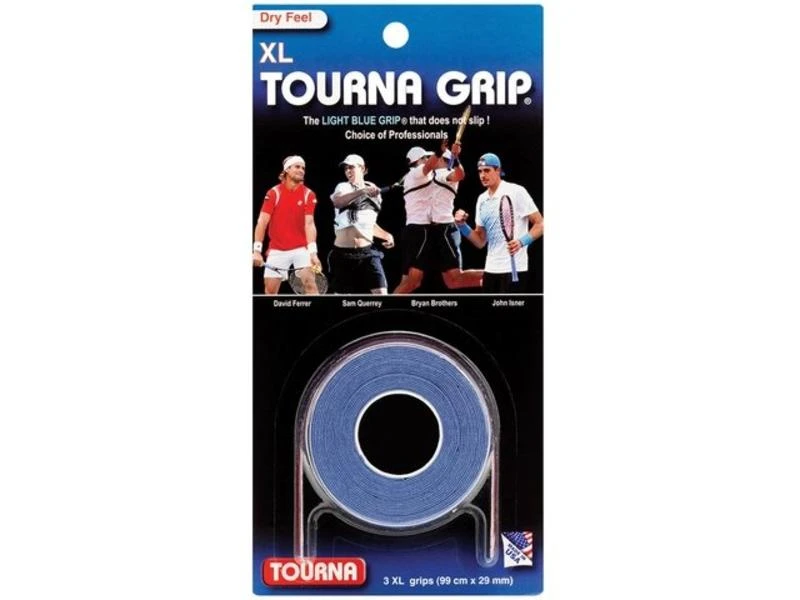 Tourna Overgrip XL 3 Pack Blue 3 Tourna Overgrip XL 3 Pack Blue