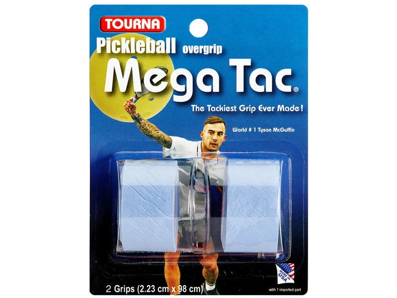 Tourna Tourna Grip Mega Tac Pickleball 2 Pack Blue 3 Tourna Tourna Grip Mega Tac Pickleball 2 Pack Blue