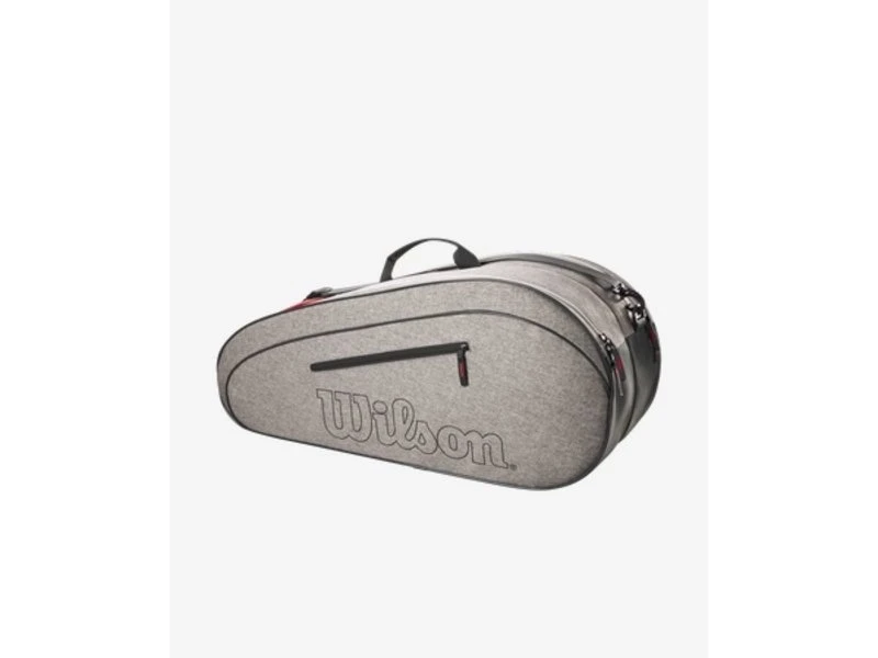 Wilson Team 6 Pack Racquet Bag- Heather Grey 5 Wilson Team 6 Pack Racquet Bag- Heather Grey - Image 3